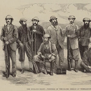 The English Eight, Winners of the Elcho Shield at Wimbledon (engraving)