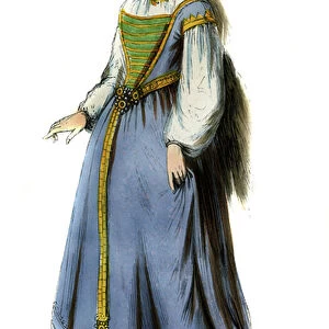 English Lady - costume of late 15th century