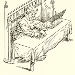 An English Trader of the Fifteenth Century (engraving)