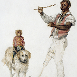 The entertainer, c. 1870 (w / c on paper)