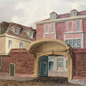 Entrance to Old Winchester House, 1839 (w / c on paper)