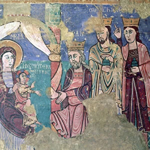 Epiphany Mural from the Church at Navasa, Huesca, 12th century (fresco)