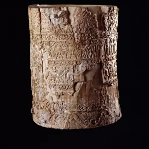 Etruscan civilization: ivory ciborium from the tomb of Pania a Chiusi