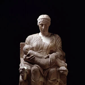 Etruscan civilization: mater matuta from Chianciano Terme, necropolis of Pedata