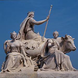 Europe, sculpture group from the Albert Memorial, 1871 (stone)