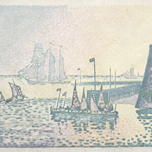 Evening, The Jetty at Vlissingen, 1898 (lithograph)