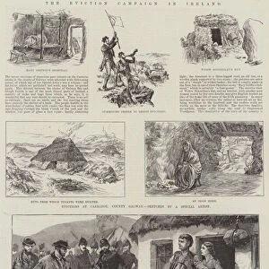 The Eviction Campaign in Ireland (engraving)