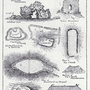Examples of vitrified forts (litho)