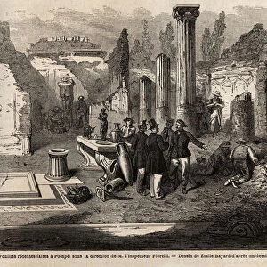 The excavations of 1864 in Pompei, under the direction of Inspector Fiorelli