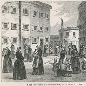 Exercising at Tothill Fields Prison (engraving)