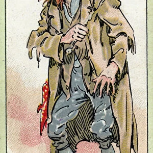 Fagin, from Oliver Twist, by Charles Dickens, 1923 (colour litho)