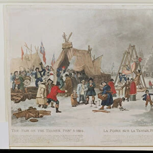 The Fair on the Thames, February 4th 1814, engraved by Reeve (aquatint)
