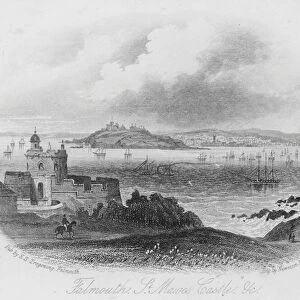 Falmouth, St Mawes Castle etc (engraving)