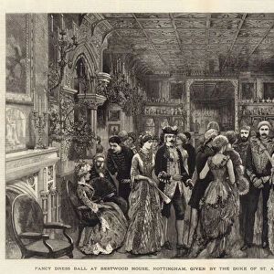 Fancy Dress Ball at Bestwood House, Nottingham, given by the Duke of St Albans in Honour of Prince Leopold (engraving)