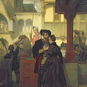 Farewell, 1864 (oil on panel)