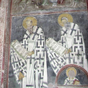 Fathers of the Church, late 13th century (fresco)