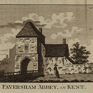Faversham Abbey, in Kent (engraving)