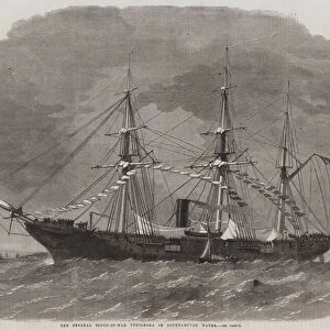 The Federal Sloop-of-War Tuscarora in Southampton Water (engraving)