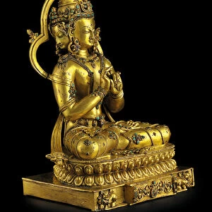 Figure of Vairochana, Densatil (gilt bronze) (see also 876882-4)