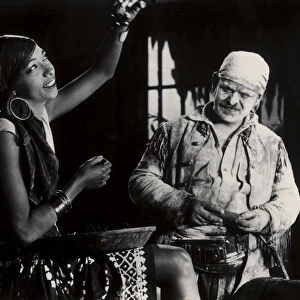 Still from a film starring Josephine Baker (b / w photo)