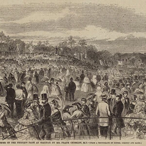 Final Transfer of the Peoples Park at Halifax by Mr Frank Crossley, MP (engraving)