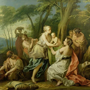 The Finding of Oedipus (oil on canvas)