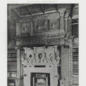 Fireplace: "Pendower, "Newcastle-on-Tyne (b / w photo)