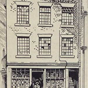 The first Co-operative shop to be opened in Rochdale, Lancashire, in 1844 (litho)