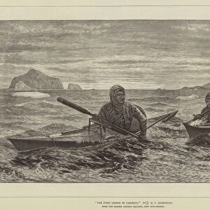 The First Lesson in Canoeing (engraving)