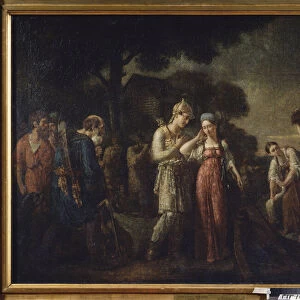 The First Meeting of Prince Igor with Olga, 1824 (oil on canvas)