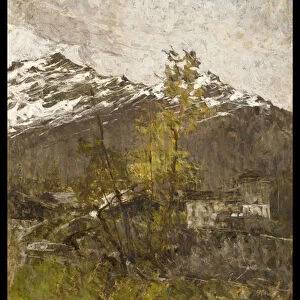 First Snow or Landscape, 1889 (oil on canvas)