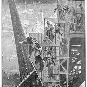 The flip-flap ride at the Franco-British exhibition, 1908 (engraving)