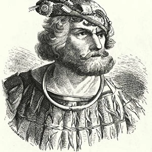 Florian Geyer, German nobleman and knight who was one of the commanders of the peasant forces in the German Peasants War (engraving)