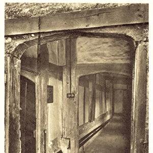 Footprint of George Marsh, Smithills Hall, Bolton (b / w photo)