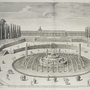 Fountain of Latone at Versailles, 1714, from Les Plans