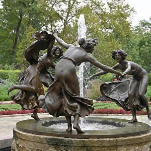 Fountain Untermeyer, Three Girls Dancing, Central Park, Manhattan, New York City, USA (photo)