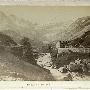 France, Midi-Pyrenees, Hautes-Pyrenees (65), Gavarnie: The circus of Gavarnie, 1880