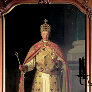 Francis II, Holy Roman Emperor, wearing the Imperial insignia (oil on canvas)