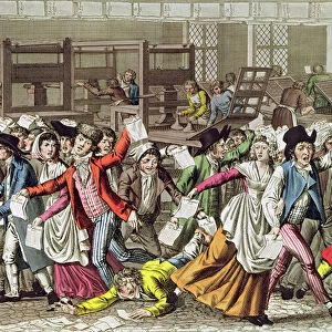 The Freedom of the Press, 1797 (coloured engraving)
