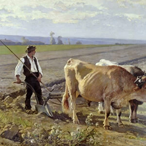 The Furrow, 1897 (oil on canvas)