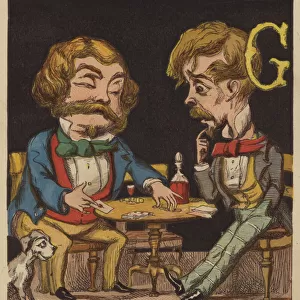G is for gambler (colour litho)