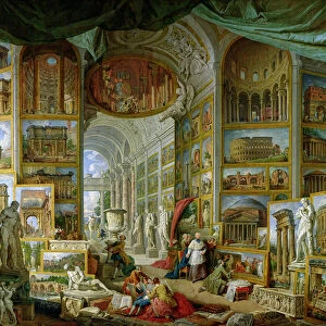Gallery of Views of Ancient Rome, 1758 (oil on canvas)