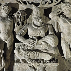 The Gallic god of Celtic origin Cernunnos (or Kernunnos), between Apollo and Mercury