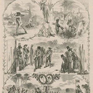 The game of golf (engraving)
