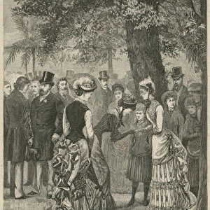 Garden party at Marlborough House on the 23 July 1883 (engraving)