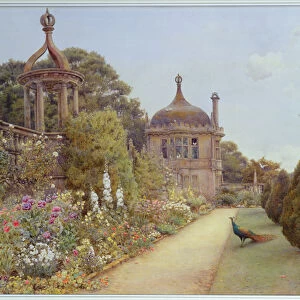 The Gardens at Montacute, Somerset, 1893 (w / c on paper)