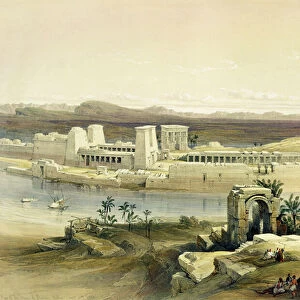 General View of the Island of Philae, Nubia, from "Egypt and Nubia", Vol