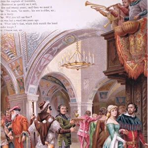"Gentlemen, welcome". illustration from Romeo and Juliet