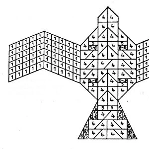 Geometry of the Sulbasutras: plan of the fire altar in the shape of a falcon