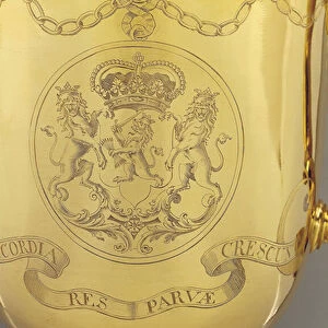 George II cup and cover, 1739 (gold) (detail of 619080)